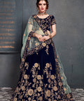 Glorious Blue lehenga choli dupatta For Women And Girls in USA - ReadyToWearshop