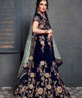 Glorious Blue lehenga choli dupatta For Women And Girls in USA - ReadyToWearshop