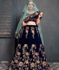 Glorious Blue lehenga choli dupatta For Women And Girls in USA - ReadyToWearshop