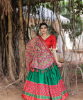 Embellished Red lehenga Choli for women in USA - ReadyToWearshop