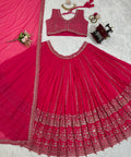 Embroidered Gergotte lehenga Choli for women in USA - ReadyToWearshop