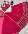 Embroidered Gergotte lehenga Choli for women in USA - ReadyToWearshop
