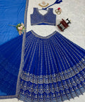 Embroidered Gergotte lehenga Choli for women in USA - ReadyToWearshop