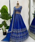 Embroidered Gergotte lehenga Choli for women in USA - ReadyToWearshop