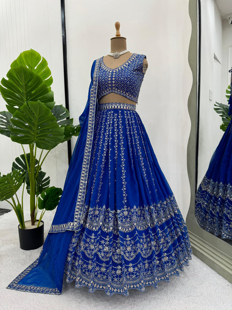 Embroidered Gergotte lehenga Choli for women in USA - ReadyToWearshop