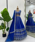 Embroidered Gergotte lehenga Choli for women in USA - ReadyToWearshop