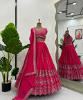 Embroidered Gergotte lehenga Choli for women in USA - ReadyToWearshop