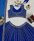 Embroidered Gergotte lehenga Choli for women in USA - ReadyToWearshop