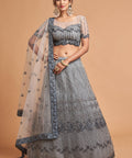 Attractive Grey fancy lehenga Choli for women with Dupatta in USA - ReadyToWearshop