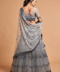 Attractive Grey fancy lehenga Choli for women with Dupatta in USA - ReadyToWearshop