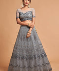 Attractive Grey fancy lehenga Choli for women with Dupatta in USA - ReadyToWearshop