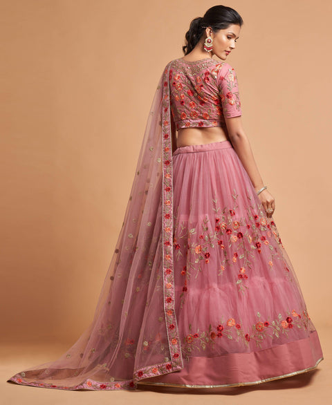 Stunning Pink fancy lehenga Choli for women with Dupatta in USA - ReadyToWearshop