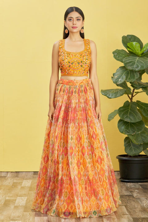 Attractive Yellow Party wear Heavy Lehenga Choli for Women with Dupatta Sequence Lehenga Choli In USA - ReadyToWearshop