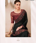Black Indian Wedding Wear saree with blouse in USA, Perfect for Indian Party Wear sequins saree For Woman - ReadyToWearshop