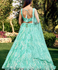 Blue Heavy Lehenga Choli for Women with Dupatta Sequence Lehenga Choli In USA - ReadyToWearshop