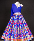 Blue Step into with our best lehenga weaved perfectly and beautifully crafted with Banarasi design For Women - ReadyToWearshop