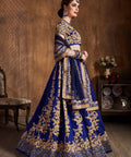 Graceful Navy Blue  fancy lehenga Choli for women with Dupatta in USA - ReadyToWearshop