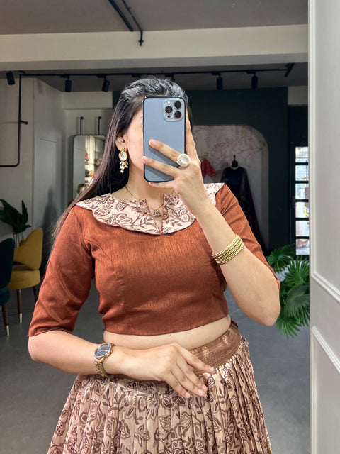 Brown Alluring Co - ord set for women , Elevate your wardrobe with our Co - ord set , Co - ord set For Women in USA - ReadyToWearshop