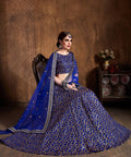 Traditional Royal Blue fancy lehenga Choli for women with Dupatta in USA - ReadyToWearshop