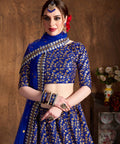 Traditional Royal Blue fancy lehenga Choli for women with Dupatta in USA - ReadyToWearshop