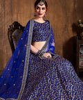 Traditional Royal Blue fancy lehenga Choli for women with Dupatta in USA - ReadyToWearshop