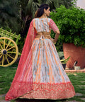 Festive Pink Party wear Heavy Lehenga Choli for Women with Dupatta Sequence Lehenga Choli In USA - ReadyToWearshop