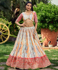 Festive Pink Party wear Heavy Lehenga Choli for Women with Dupatta Sequence Lehenga Choli In USA - ReadyToWearshop