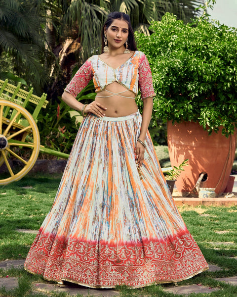 Festive Pink Party wear Heavy Lehenga Choli for Women with Dupatta Sequence Lehenga Choli In USA - ReadyToWearshop