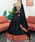 Gorgeous Black Navratri Wear Heavy Lehenga Choli for Women with Dupatta Sequence Lehenga Choli In USA - ReadyToWearshop