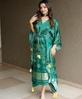 Green kaftan is perfect your style. It's your time to add this beauty to your wardrobe and rock the shaadi season - ReadyToWearshop