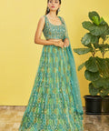 Green Party wear Heavy Lehenga Choli for Women with Dupatta Sequence Lehenga Choli In USA - ReadyToWearshop