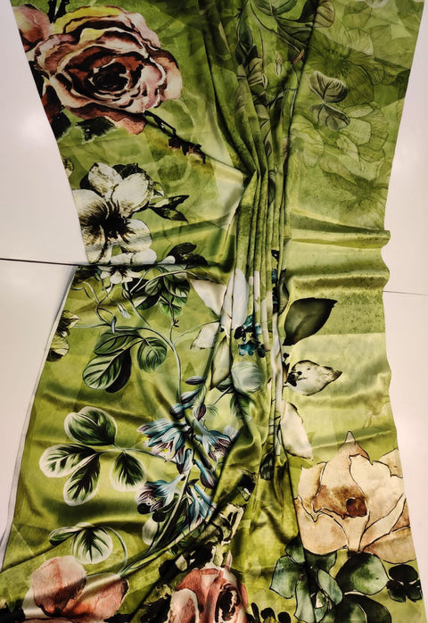 Green Super Demanding Sattin collection,In USA Perfect for Indian wedding or party wear for women - ReadyToWearshop