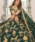 Artistic Green fancy lehenga Choli for women with Dupatta in USA - ReadyToWearshop
