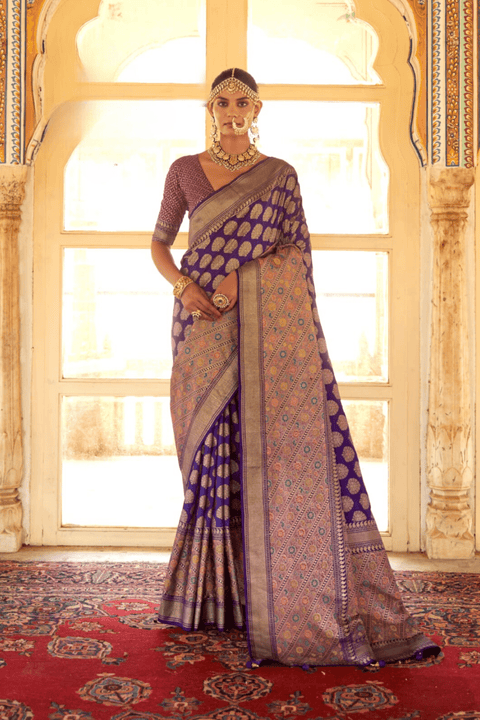 Indian saree with blouse in USA, Perfect for Indian wedding partywear sequins saree - ReadyToWearshop