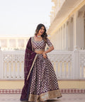 Lavender Desirable Women's Fully Flaired Lehenga Made With Faux Georgette Fabrics With sequins Embroidered Blouse For Women - ReadyToWearshop