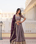 Lavender Desirable Women's Fully Flaired Lehenga Made With Faux Georgette Fabrics With sequins Embroidered Blouse For Women - ReadyToWearshop