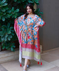 Multicolor kaftan is perfect your style. It's your time to add this beauty to your wardrobe and rock the shaadi season - ReadyToWearshop
