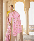 Pink Beautifully Designed Saree with blouse in ,USA Perfect for Indian wedding or party wear for women - ReadyToWearshop