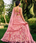 Pink Heavy Lehenga Choli for Women with Dupatta Sequence Lehenga Choli In USA - ReadyToWearshop