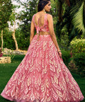 Pink Heavy Lehenga Choli for Women with Dupatta Sequence Lehenga Choli In USA - ReadyToWearshop