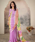 Pink Indian saree with blouse in USA, Perfect for Indian wedding partywear sequins saree - ReadyToWearshop