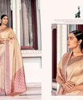 Pink Kanjivaram Indian saree with blouse in USA, Perfect for Indian wedding partywear sequins saree - ReadyToWearshop