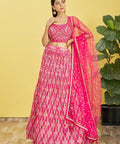Pink Party wear Heavy Lehenga Choli for Women with Dupatta Sequence Lehenga Choli In USA - ReadyToWearshop