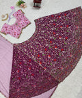 Pink Your Ethnic Wardrobe with a Gorgeous Georgette Lehenga Choli and an Intricately Embroidered Banglory Blouse For Woman - ReadyToWearshop