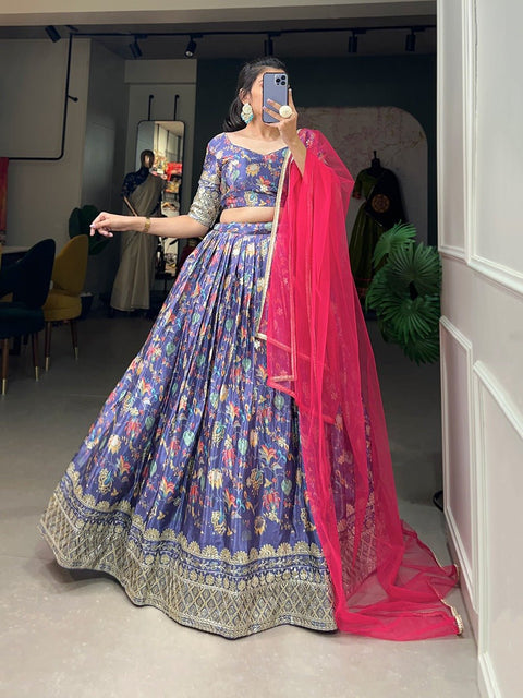 Presenting Lavender lehenga choli latest collection of bridesmaids lehengas Each masterpiece has been crafted with Embroidery Sequins Work adorned - ReadyToWearshop