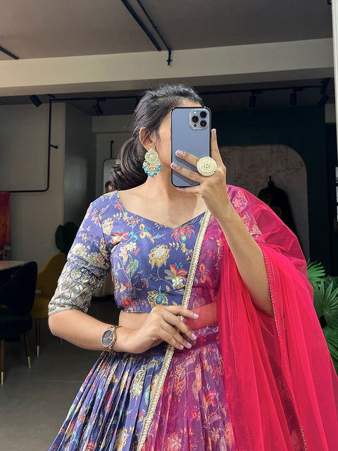 Presenting Lavender lehenga choli latest collection of bridesmaids lehengas Each masterpiece has been crafted with Embroidery Sequins Work adorned - ReadyToWearshop