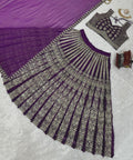 Purple Radiant Wedding Wear Heavy Lehenga Choli for Women with Dupatta Sequence Lehenga Choli In USA - ReadyToWearshop