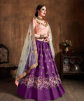 Glamorous Purple fancy lehenga Choli for women with Dupatta in USA - ReadyToWearshop