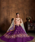 Glamorous Purple fancy lehenga Choli for women with Dupatta in USA - ReadyToWearshop