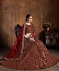 Elegant Maroon fancy lehenga Choli for women with Dupatta in USA - ReadyToWearshop